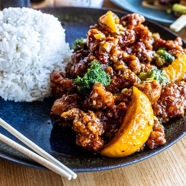 Orange Chicken Dinner.